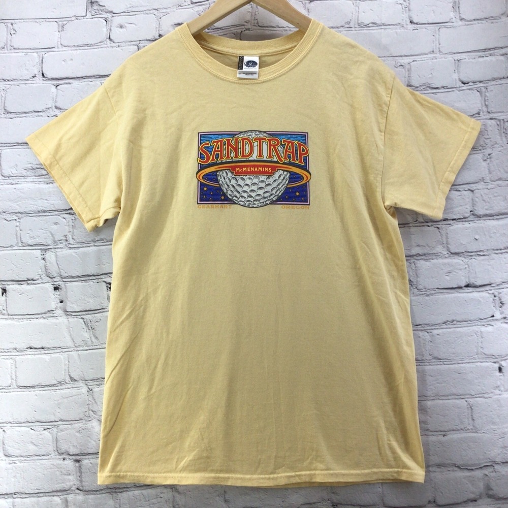 Mcmenamins T-Shirt Mens Sz M Medium Yellow SANDTRAP‎